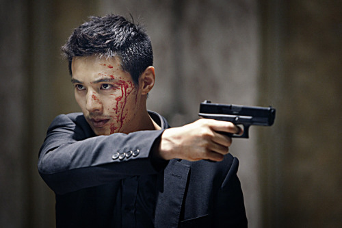 Won Bin in a scene from the ultra-violent revenge thriller “The Man from Nowhere”