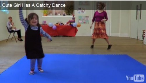 Photo of dancing toddler captured from Youtube.com