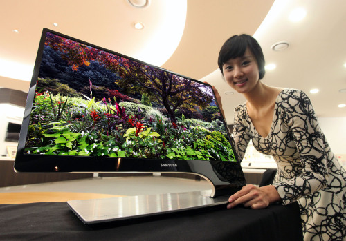 Samsung Electronics’ 3-D LED monitor. (Samsung Electronics)