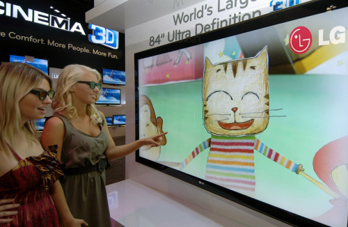 LG Electronics 3D booth at CES in 2011 (Yonhap News)