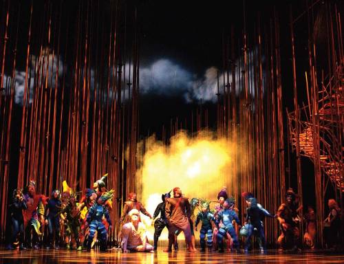 A scene from “Varekai” a Cirque du Soleil circus touring production. (Mast Entertainment)