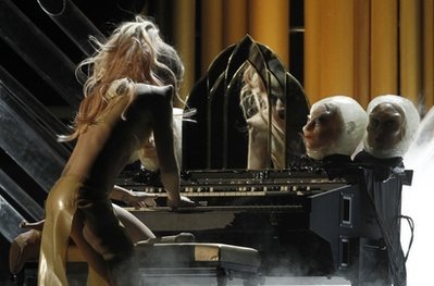 Lady Gaga at the 53rd annual Grammy Awards on Sunday, Feb. 13, 2011, in Los Angeles. (AP)