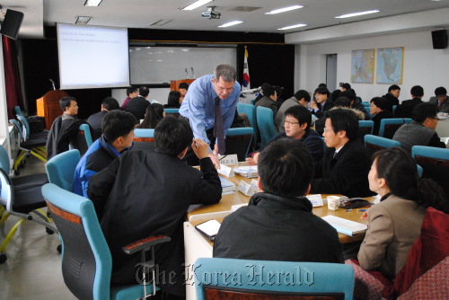 Officials to be dispatched abroad attend a session at the Central Officials Training Institute in Gwacheon, south of Seoul. (COTI)