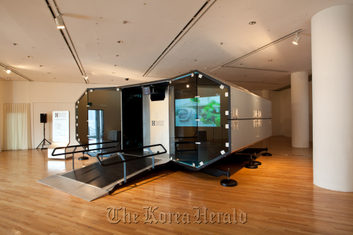 A view of “H Box,” installed in Artsonje Center in Sogyeok-dong, central Seoul. (Hermes Foundation)