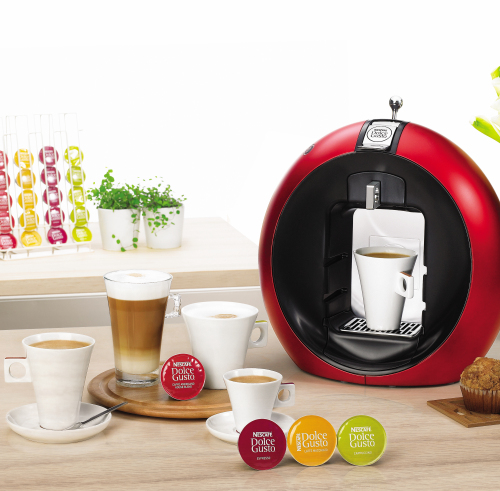 Nestle’s Nescafe Dolce Gusto Circolo machine is the brand’s second bestseller in the Korean market. Dolce Gusto whips out everything from frothy cappuccinos to latte macchiatos. (Nestle Korea Ltd.)