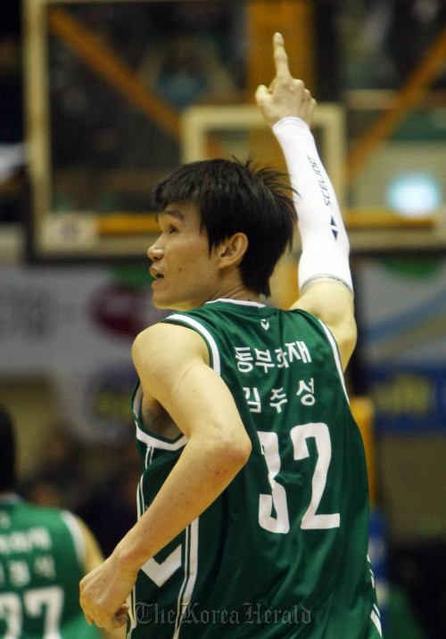 Dongbu forward Kim Joo-sung (Yonhap News)