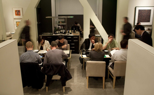 Patrons enjoy fine dining in an intimate setting at Benu in San Francisco. (Los Angeles Times/MCT)