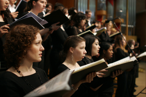 CMC Chorale perform during May’s concert of Faure and Durufle’s Requiem. (Camarata Music Company)