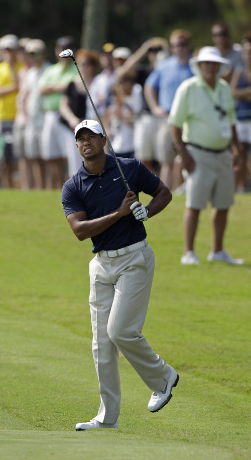 World No. 8 Tiger Woods played only nine holes last week at The Players tourney. (AP-Yonhap News)