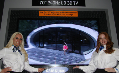 Samsung 3-D TV (Yonhap News)