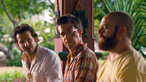 From left, Bradley Cooper, Ed Helms and Zach Galifianakis star in Warner Bros. Pictures’ and Legendary Pictures’ comedy, “The Hangover Part II.” Courtesy Warner Bros. (Pictures/MC)