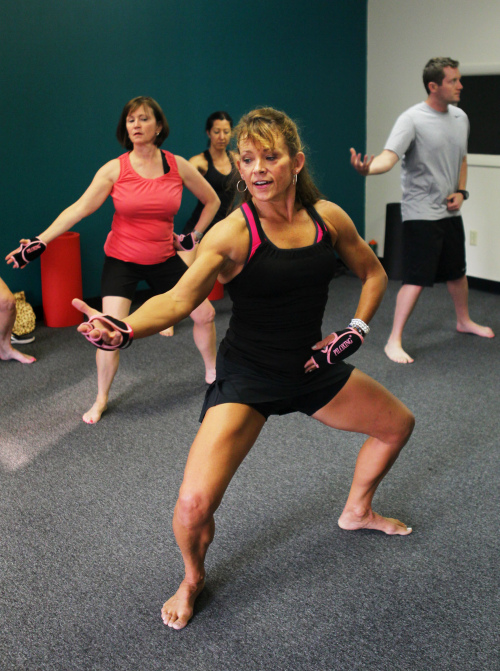 Kristin Dabney leads a piloxing class at a Pilates studio in St.Louis, Missouri (St. Louis Post-Dispatch/MCT)