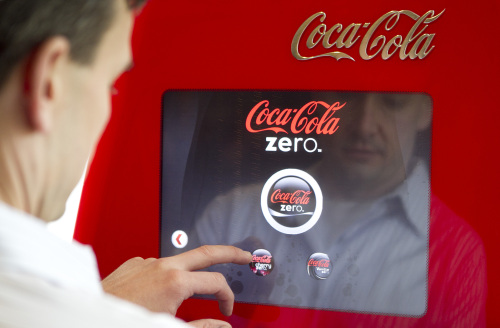 A Coca-Cola Co. Freestyle beverage dispenser is demonstrated at the National Press Club in Washington, D.C., U.S., (Bloomberg)