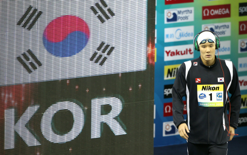 Park Tae-hwan has put emphasis on improving his dolphin kicks. (Yonhap News)