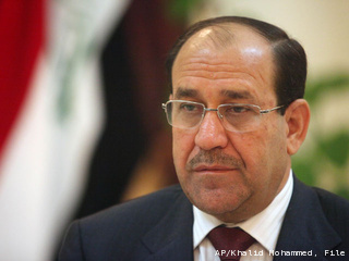 Iraqi Prime Minister Nouri al-Maliki (AP-Yonhap News)