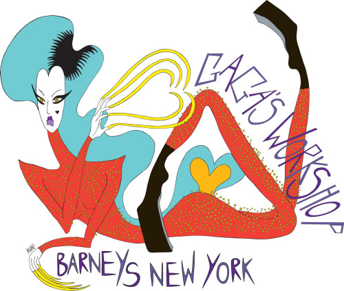 Artwork from the Barneys New York and Lady Gaga Holiday Campaign (AP-Yonhap News)