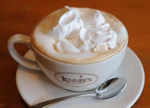 Jennie’s Coffee House whips up a decadent Vienna coffee, topped with luscious gobs of in-house whipped cream over a strong, plummy brew made from freshly roasted beans. (Lee Sang-sub/The Korea Herald)