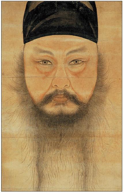 Self-portrait of Yun Du-seo (1688-1715). 18th century Joseon, National Treasure No. 240. (The National Museum of Korea)