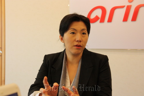 Sohn Jie-ae, president and CEO of the Korea International Broadcasting Foundation, speaks during an interview in Seoul on Friday. (Korea International Broadcasting Foundation)