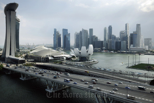 The Singapore skyline. (Bloomberg)
