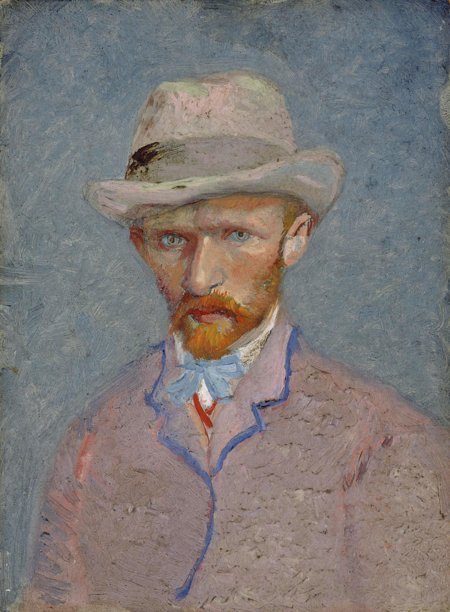 FILE - This June 21, 2011 file photo released by the Van Gogh Museum in Amsterdam, Netherlands, shows a self-portrait of Vincent van Gogh dated 1887. (AP)