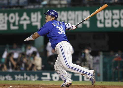 Samsung outfielder Choi Hyung-woo led the KBO with 30 homers and 118 RBIs. (Yonhap News)