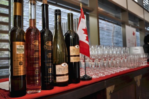 Pillitteri ice wines featured at Canadian Embassy on Tuesday. (Yoav Cerralbo/The Korea Herald)