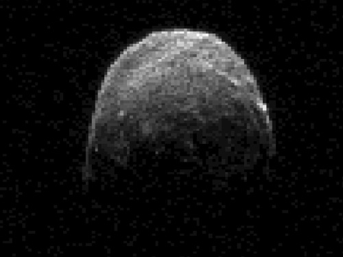 Asteroid 2005 YU55, at 1.38 million kilometers from Earth on Monday. (AP-Yonhap News)