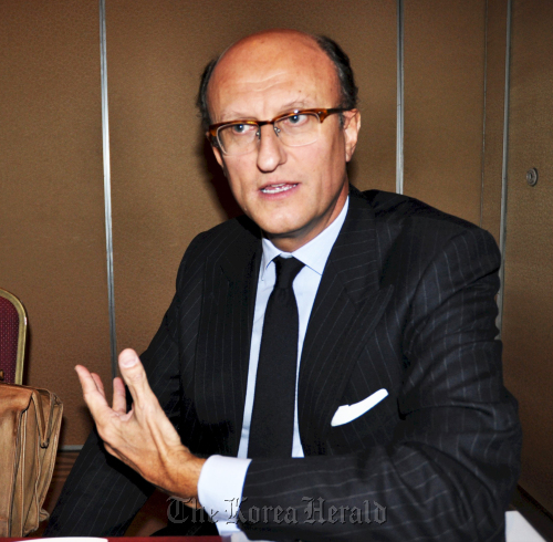 Paolo Zegna, vice president of Confindustria. (Yoav Cerralbo/The Korea Herald)