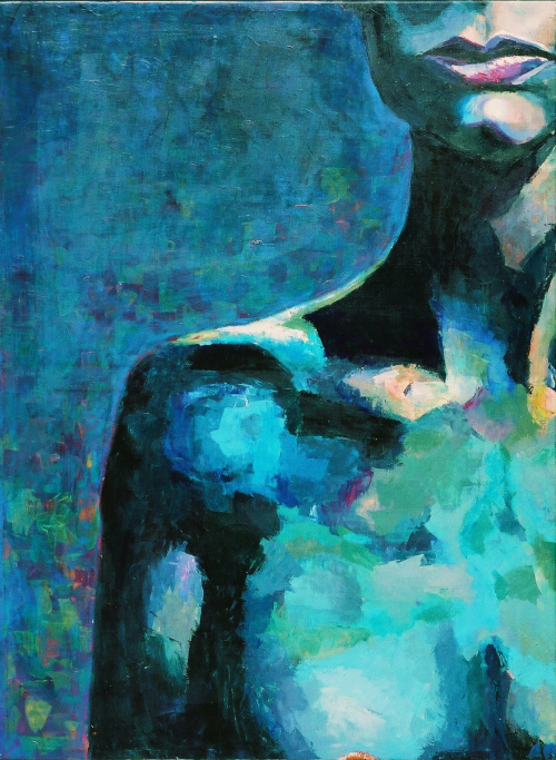 “Portrait in Blue” by Alexandra Beneteau