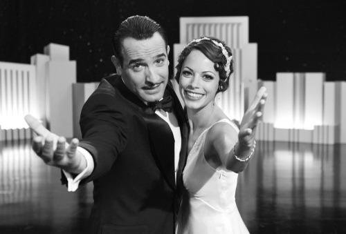 Jean Dujardin as George Valentin and Berenice Bejo as Peppy Miller star in Michel Hazanavicius’s film “The Artist.” (MCT)