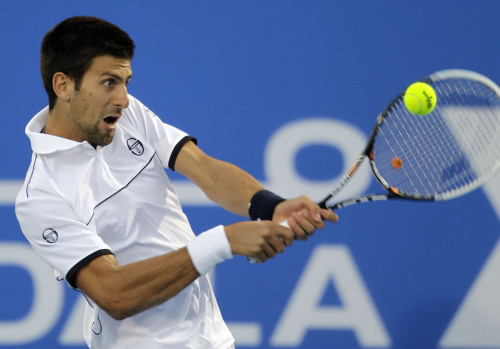 Novak Djokovic had a 10-1 win-loss record against Rafael Nadal and Roger Federer in 2011. (AP-Yonhap News)