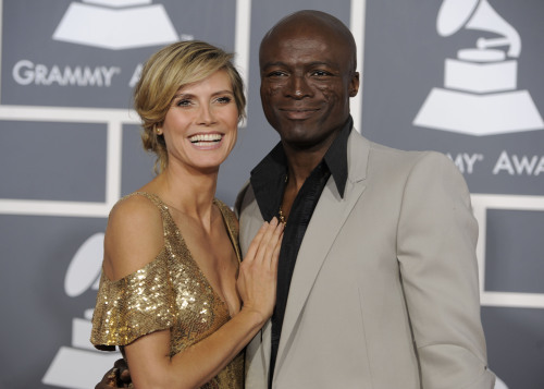Heidi Klum, left, and Seal arrive at the 53rd annual Grammy Awards in Los Angeles. In a statement Sunday, Jan. 22, 2012, the power-couple announced their separation. They say after 