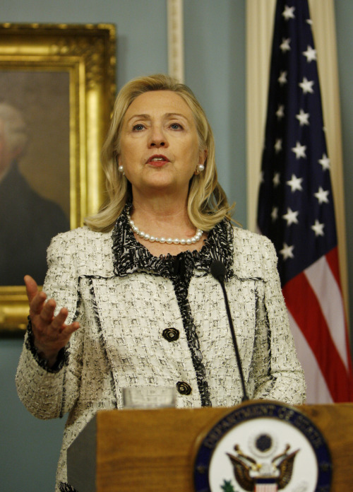 Hillary Clinton (Xinhua-Yonhap News)