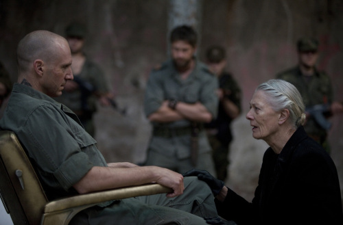 Ralph Fiennes as Caius Martius and Vanessa Redgrave as Volumina in Ralph Fiennes’s film Coriolanus. (The Weinstein Company/MCT)