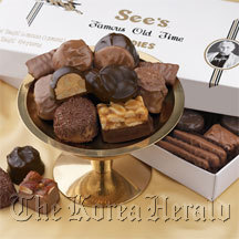 See’s Candies Korea stages a promotional event for its premium chocolate for White Day. (See’s Candies Korea)