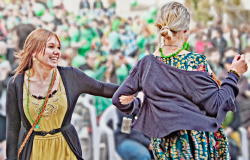 Revelers dance at the 2011 Irish Association of Korea St. Patrick’s Day festival.