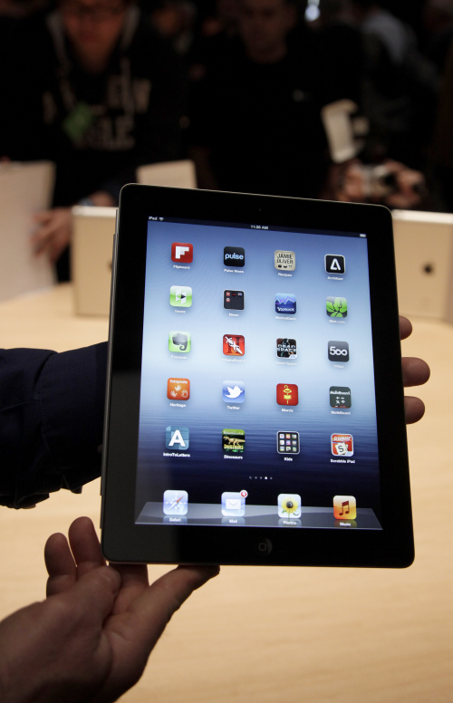 A new Apple iPad. (AP-Yonhap News)