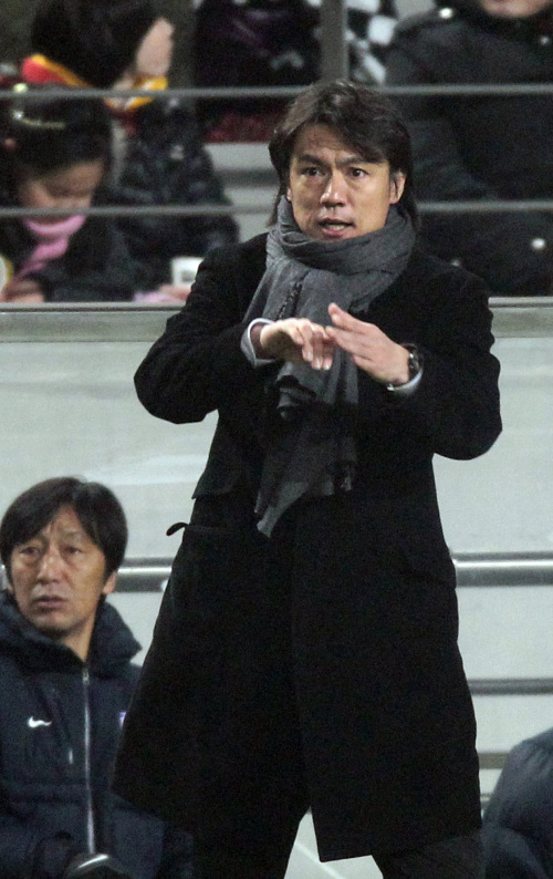 Hong Myung-bo, Korea’s Olympic soccer team head coach (Yonhap News)