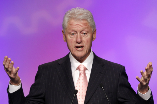 Former U.S. President Bill Clinton. (AP-Yonhap News)