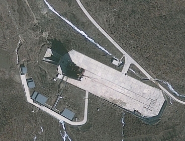 A satellite photo taken March 20 of Dongchang-ri missile launch site in North Korea (Yonhap News)