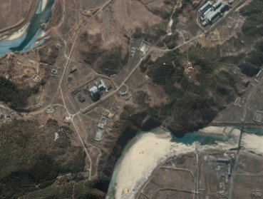 Image of the Yongbyon, North Korea nuclear reactor site in March 2002. (MCT)
