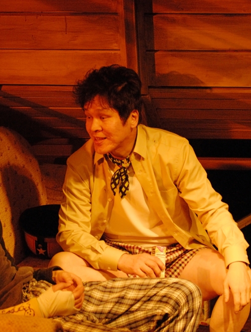 A scene from the play “American Hwangap” (Guerilla Theater)