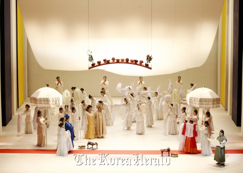 A scene from the Korea National Opera’s “Soulmate,” an adaptation of the Korean novel “Wedding Day.” (KNO)
