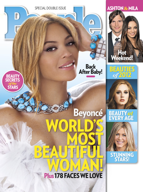 In this cover image released by People, singer Beyonce graces the cover of People magazine`s special issue naming her the World`s Most Beautiful Woman for 2012. (AP-Yonhap News)