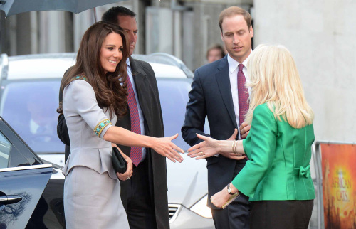 Prince William, Duke of Cambridge and Catherine, Duchess of Cambridge attend the UK premiere of 