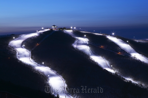 Ski slopes at High 1 Resort