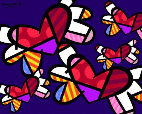 “Love is in the Air” by Romero Britto (Lotte Gallery)