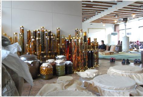Vegetables and fruits are pickled, fermented and aged by season at Daebo Myeongga. (Yonhap News)