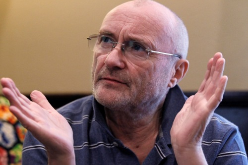 Musician Phil Collins speaks about his new book and life long fascination with the Alamo in Buffalo Gap, Texas on May 8. (Ron T. Ennis/Fort Worth Star-Telegram/MCT)